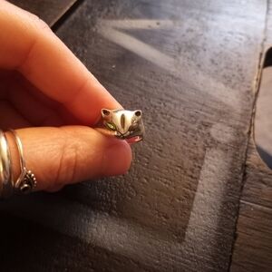 Sterling Silver Cat Ring